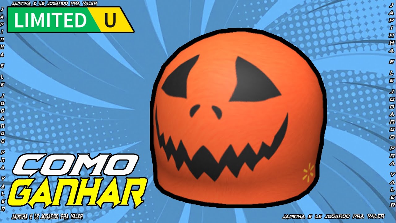 COMO PEGAR ESSE ITEM Limited UGC GRÁTIS JackO'Lantern Buzz Cut ROBLOX