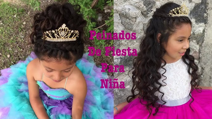 Penteado Infantil facil SEMI-PRESO para cabelo cacheado #81 I Sr e Sra  Martinez 