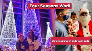 Four Seasons Hotel | 5star | Executive suite room tour | Worli | Christmas brunch | In room dining