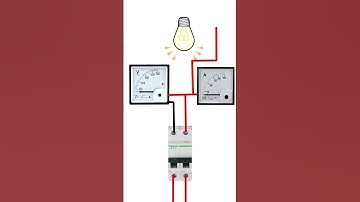 Connection In Ampere Meter And Voltmeter Trending #shorts