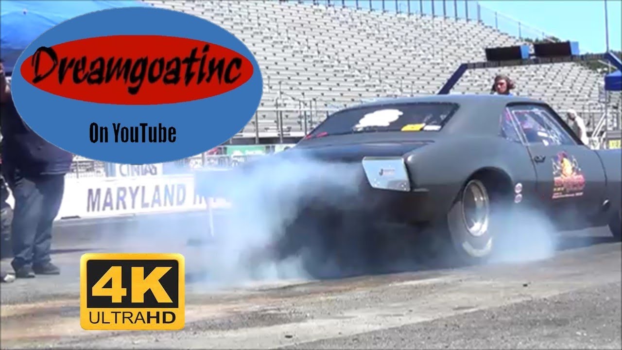 Burnouts Exhaust Sounds Staging at MIR 2 Dreamgoatinc Hot Rod Drag Car