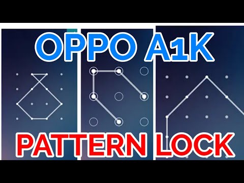 Oppo A1k Pattern Lock Setting How To Lock Pattern In Oppo A1k Youtube
