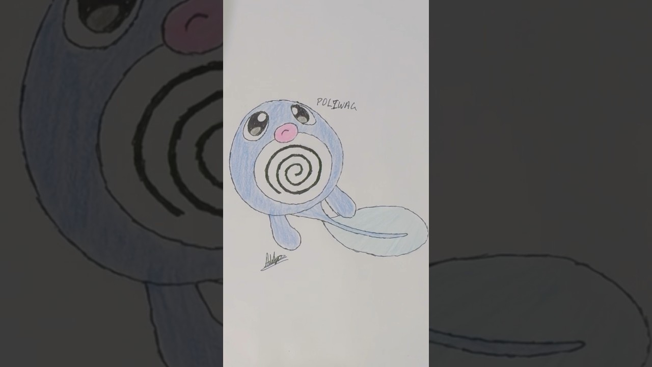 How to draw Poliwag from Pokémon 