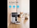 Pet supplies   upgraded automatic cat feeder katalic clog free 4l cat food dispenser sliding lock l