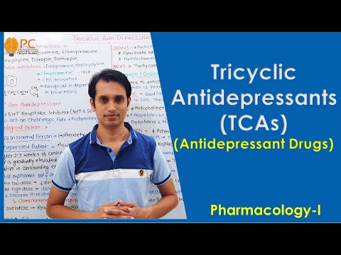 Antideprssant Drug Pharmacology (Part 3): Tricyclic Antidepressant Drugs (TCAs)