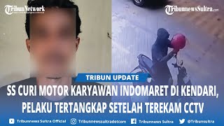 Terekam CCTV, Polsek Kemaraya Kendari Tangkap Pelaku Pencurian Motor Karyawan Indomaret