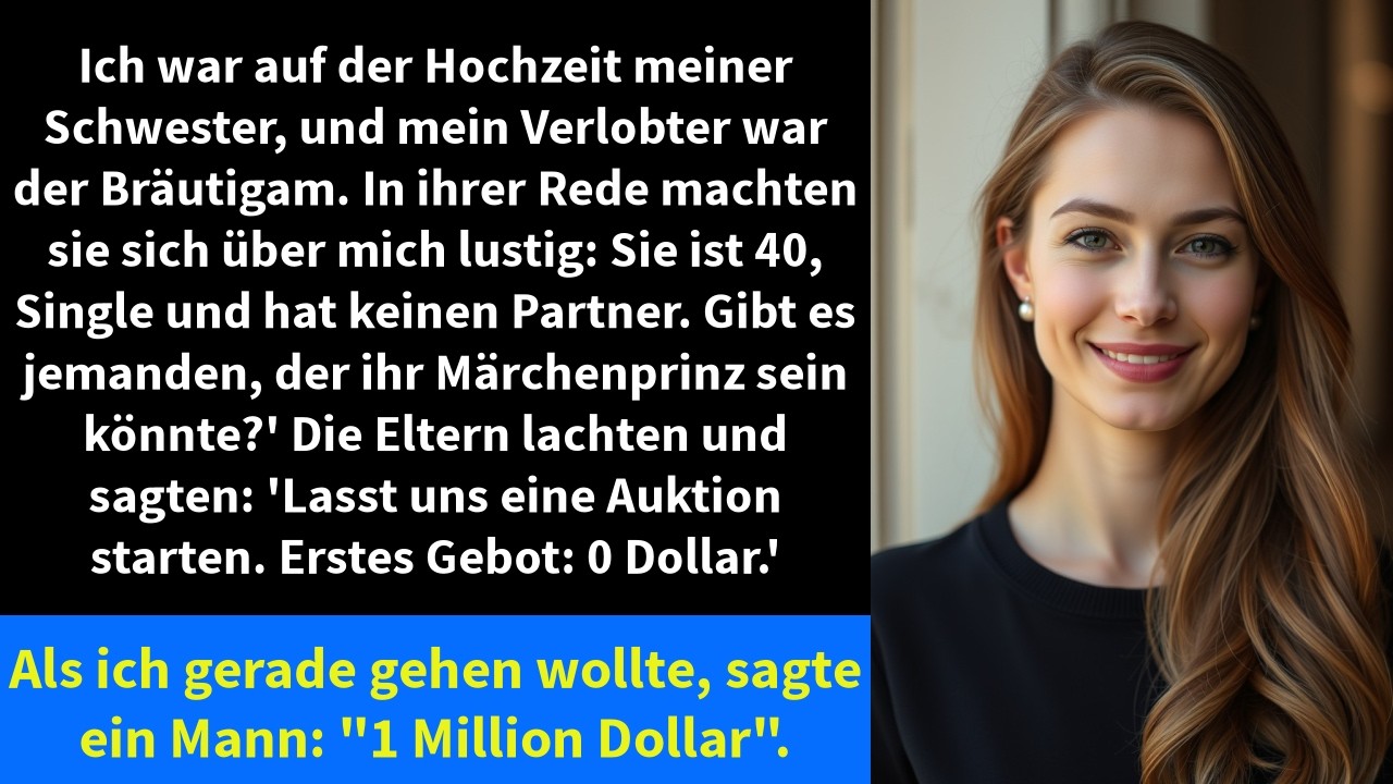 Ich war auf der Hochzeit meiner Schwester, und mein Verlobter war der Bräutigam.