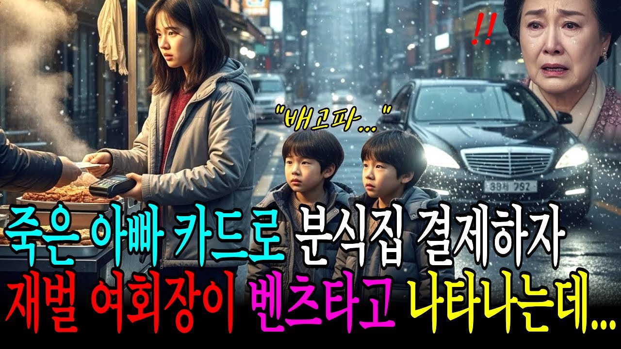 죽은 아빠 카드로 분식집 결제하자 재벌 여회장이 벤츠 타고 나타나는데...ㅣ인생사연ㅣ감동사연ㅣ노후사연ㅣ실화이야기ㅣ인생역전ㅣ가족이야기ㅣ라디오드라마ㅣ