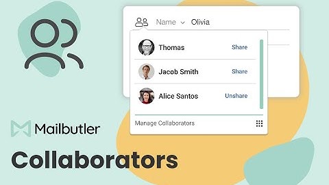 The Mailbutler Collaborators feature