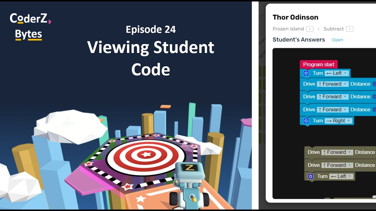 CoderZ Bytes EP24 - Viewing Student Code - YouTube