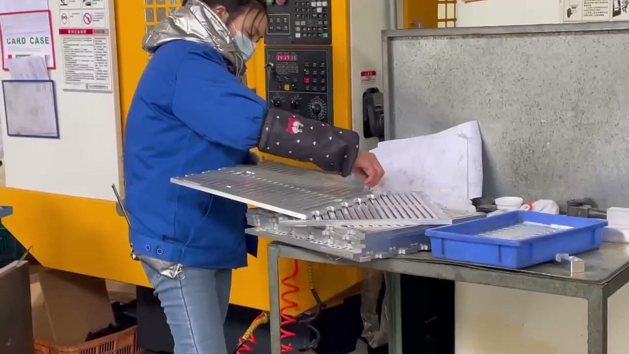 CNC Machined Grooved Aluminum Panel Custom Precision Milled Parts Manufacturer for Industrial Use