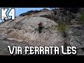 🧗‍♂️Vía Ferrata Les (K4)😱Explicada paso a paso🔝