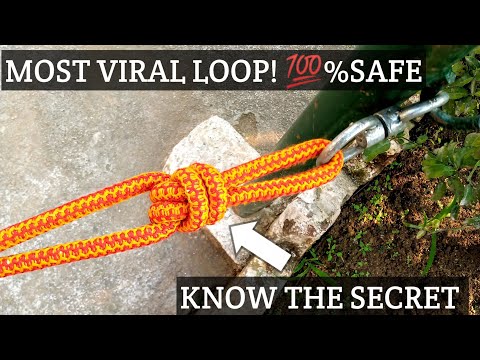How to tie a SPANISH RING LOOP KNOT |💯% SAFE| #how #knots #rope #loop@sajjad12455