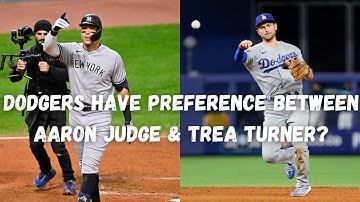 Dodgers may have a preference between Aaron Judge and Trea Turner in free agency