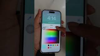 How to Set Color Gradient Wallpaper in iOS 17 on iPhone 2023(#shorts ) screenshot 5