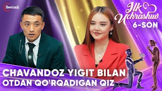 ILK UCHRASHUV 6-SON CHAVANDOZ YIGIT BILAN OTDAN QO'RQADIGAN QIZ