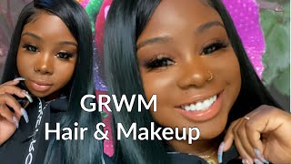 Super Cute Without doing Too Much ! | Hair \& Makeup Grwm # DsoarHair