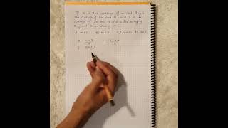 SAT MATH Sample problem 3 | Arithmetic Mean and Average