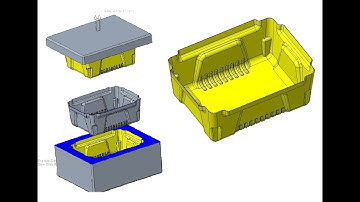 Core cavity extraction for a simple Plastic pat using Creo.