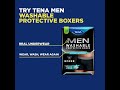 TENA MEN XMEN MOTION VIDEOS Washable Pack infographic Social 1x1
