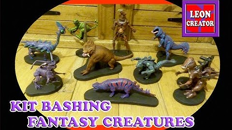 SCULPTING Weird Alien Creatures using KIT BASHING Technique - with Leon Hills - LEON CREATOR