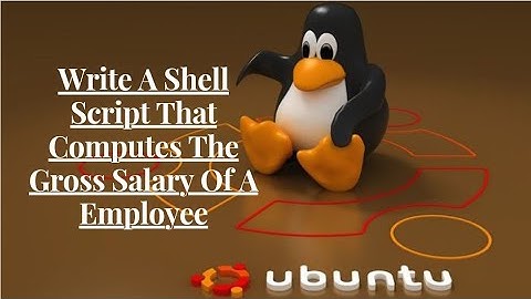 Unix Commands | Write A Shell Script That Computes The Gross Salary Of A Employee | Basic Salary |
