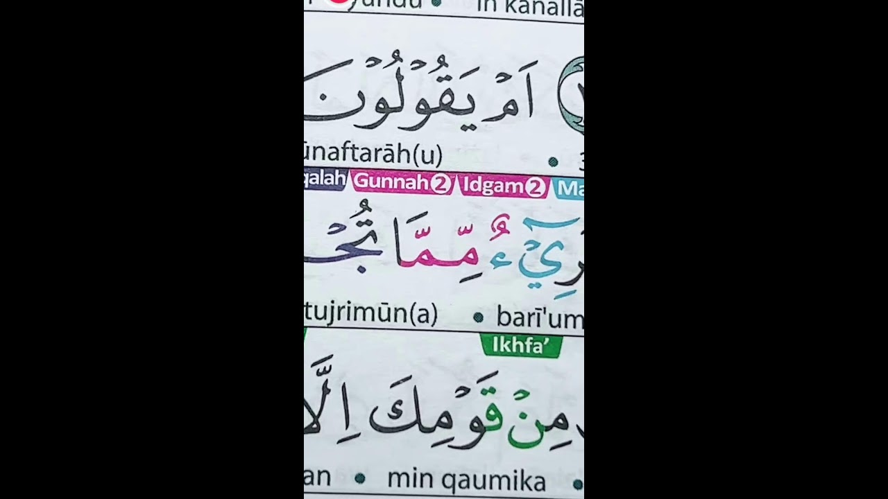 BACAAN SESUAI TAJWID DAN TAHSIN 03 MARET 2026