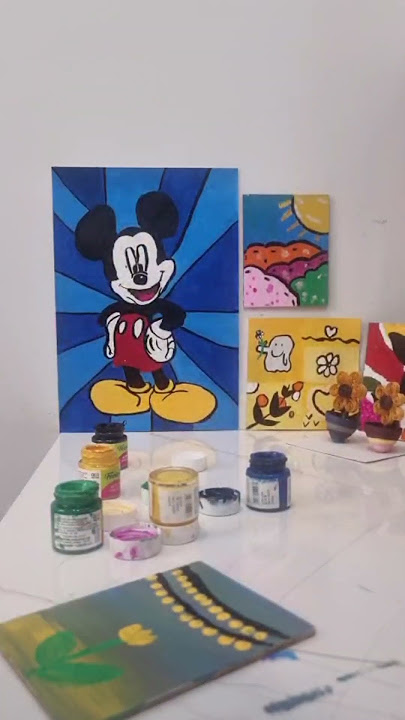 BTS of My Yellow Flower Painting 🌼🎨 | Art in Progress | #shorts #boxofbloom