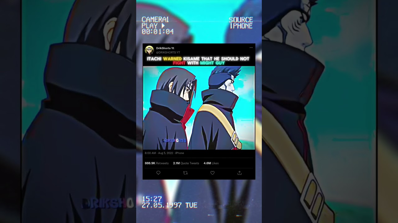 THE MOMENT WHEN ITACHI WARNED KISAME ABOUT MIGHT GUY 🔥💪🏻 