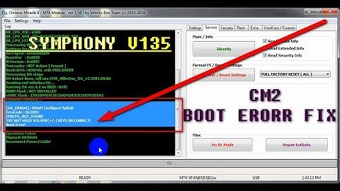 SYMPHONY V135  8.1.0  CM2 BOOT ERORR FIX