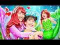 Poor Baby Doll Was Adopted By Mermaid Family - Funny Stories About Baby Doll Family