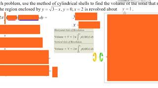 7 3 Volume with Shell Method NOT revolved about y or x axis