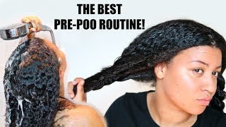 BEST Pre-Poo Routine & Hot Oil Treatment for Natural Hair!