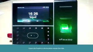 Uface302 How To Upload Users