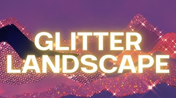 Abstract Glitter Mountains 🌌 | Aesthetic Landscape Animation 4K | Elegant Relaxing Visual Art