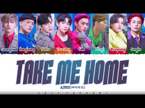 ATEEZ - 'TAKE ME HOME' (ENGLISH VERSION) Lyrics [Color Coded_Eng]