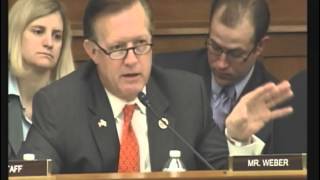 Congressman Weber questions witnesses at Subcommittee on Energy - Feb 13, 2013