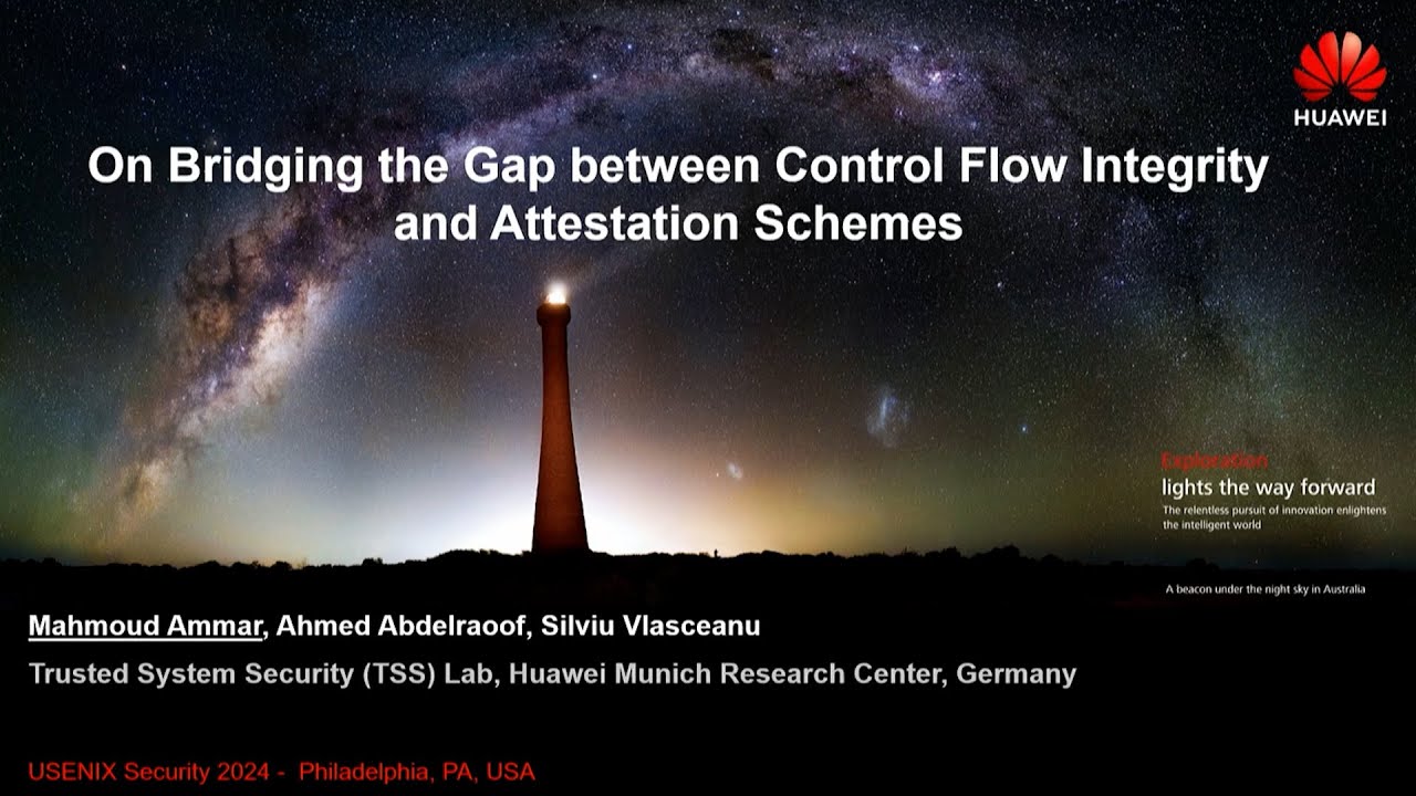 USENIX Security '24 - On Bridging the Gap between Control Flow ...
