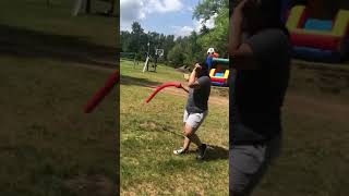 Double Pool Noodle Fight