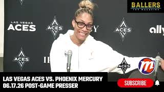 A'ja Wilson: Las Vegas Aces Postgame Presser | vs. Phoenix Mercury | 06.17.26