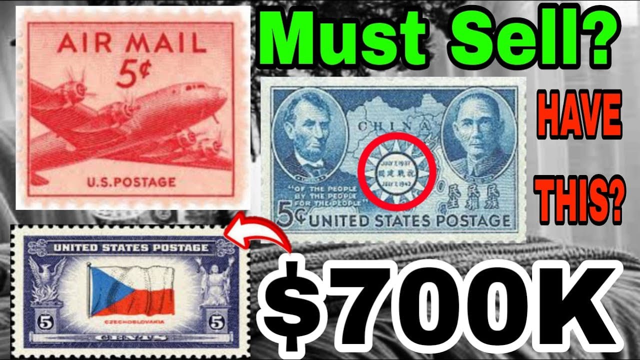 RARE 5¢ U.S. STAMPS: Hidden Value of WW2, Airmail & Allied History!