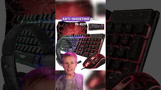 Gaming Keyboard and Mouse and Mouse Pad and Gaming Headset, Wired LED RGB Backlight Bundle for PC Ga