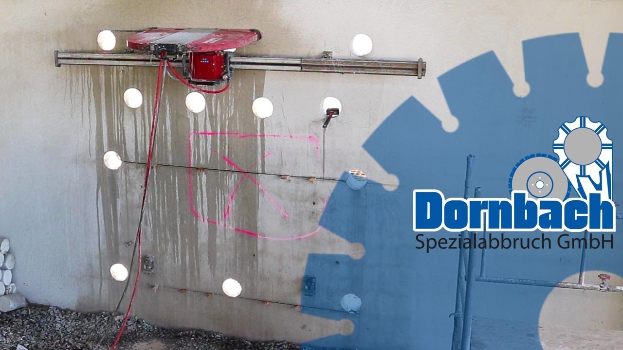 Wanddurchbruch in Beton mit Hilti DST 20-CA und Hilti DD 350-CA