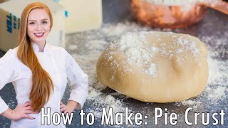 How to Make Pie Crust with 4 Ingredients! EASY, FailProof Recipe! Perfect for Pies, Quiche, Tarts