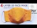 BETTER PROTECTION  With 4-Layer 3D Face Mask | DIY Mask | Printable Face Mask Pattern