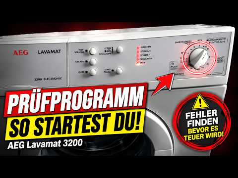 AEG Waschmaschine Lavamat 3200 Electronic - Prüfprogramm starten