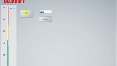 TwinCAT HMI starting with Linear Gauge example