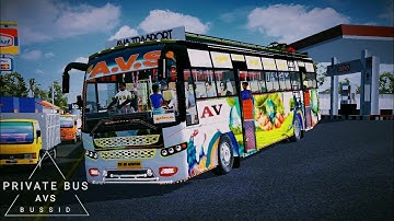 A.V.S Private Bus Mod In Bus Simulator Indonesia - Bussid Bus Mod - Bussid Car Mod - Bussid