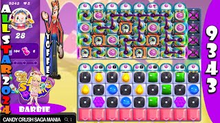 Candy Crush Saga Level 9343 NO BOOSTERS ✅🔄 Super Sugar Crush™ Combolicious™ 33 BARBIE screenshot 4