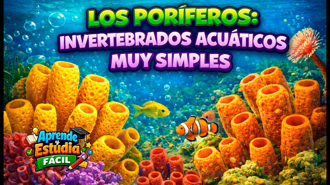 Los animales más simples que existen en la Tierra | Poríferos: Invertebrados acuáticos muy simples